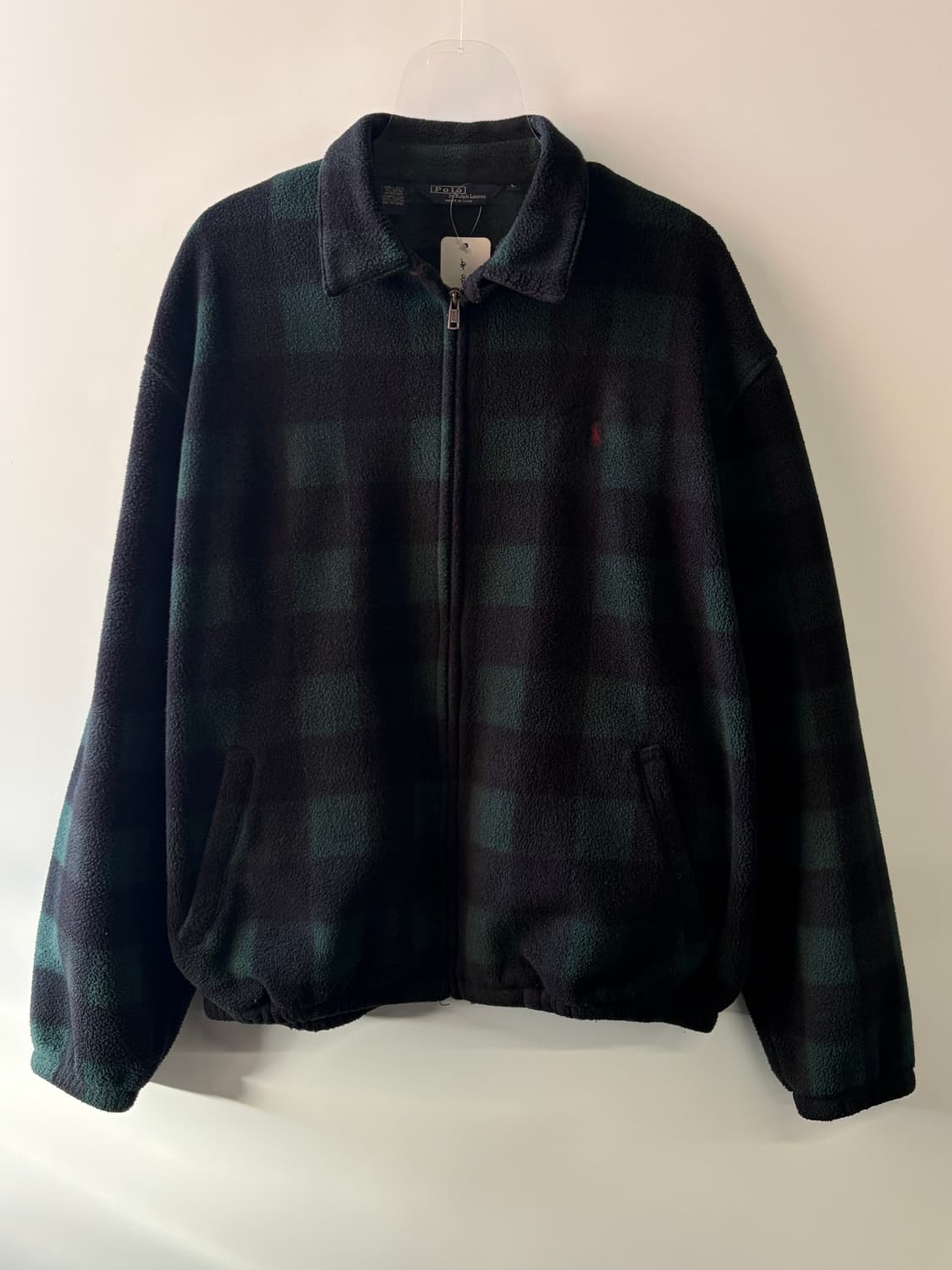 90s 폴로 블랙워치 플리스 집업 자켓 USA 상품이미지1