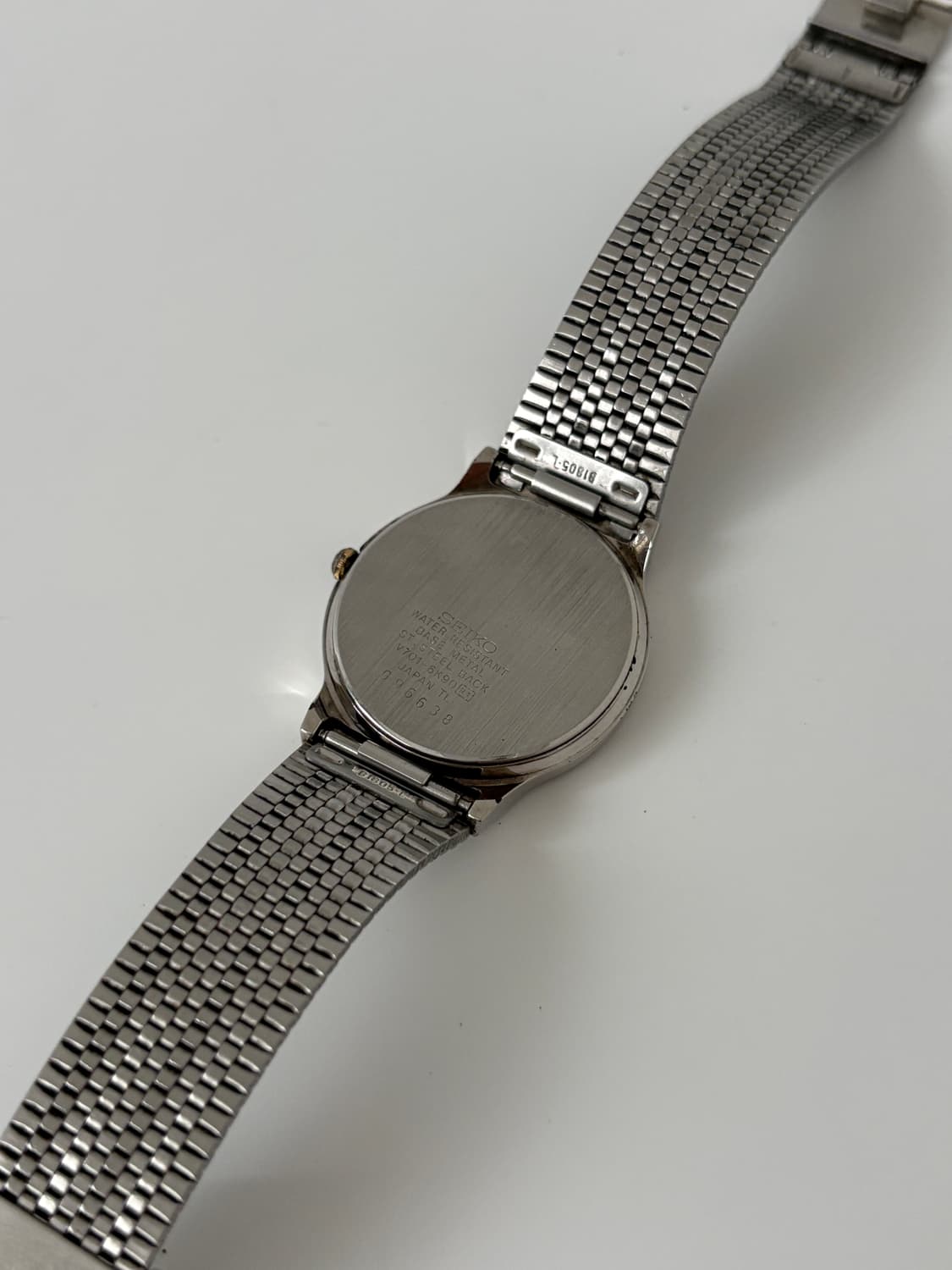90s galaxy black dial silver quartz 상품이미지9