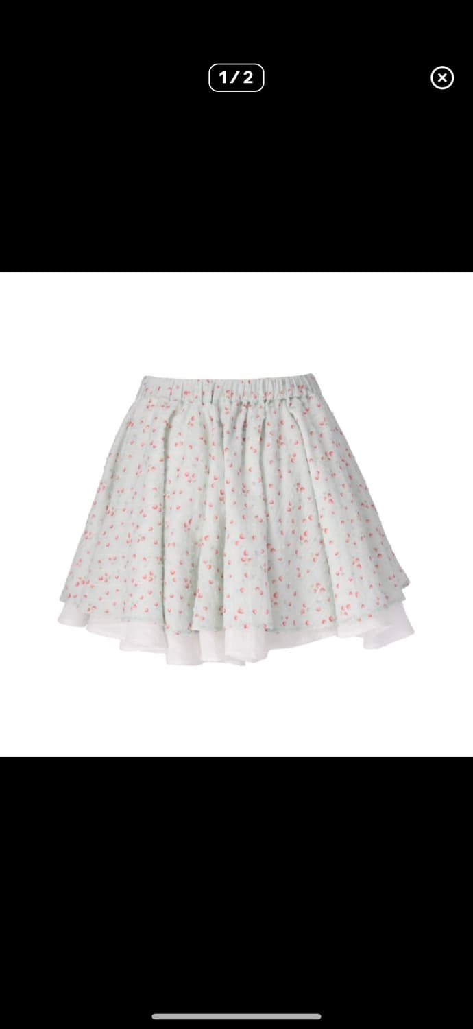혼쿄 mint strawberry can can skirt 치마 상품이미지1
