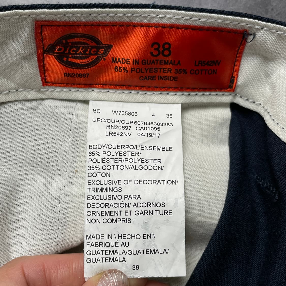 DICKIES 디키즈 네이비 카고 워크 하프팬츠 A01160 상품이미지9