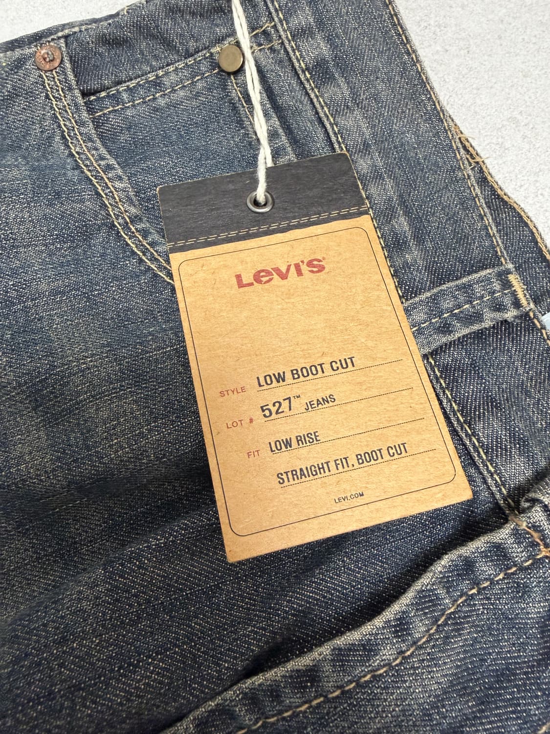 리바이스 로우라이즈 스트레이트 부츠컷 팬츠 527 상품이미지3