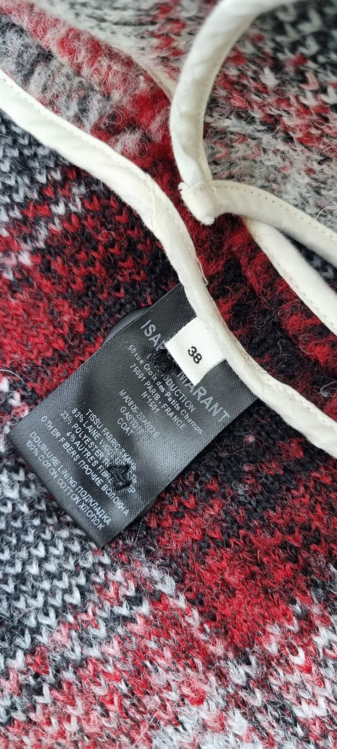 이자벨마랑 레드 체크 자켓 M(38) _ 여성 상품이미지10