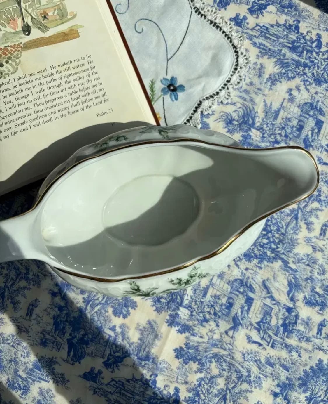 독일 빈티지 젤트만바이덴 바바리아 비엔나로즈 그레이비 소스보트 상품이미지3