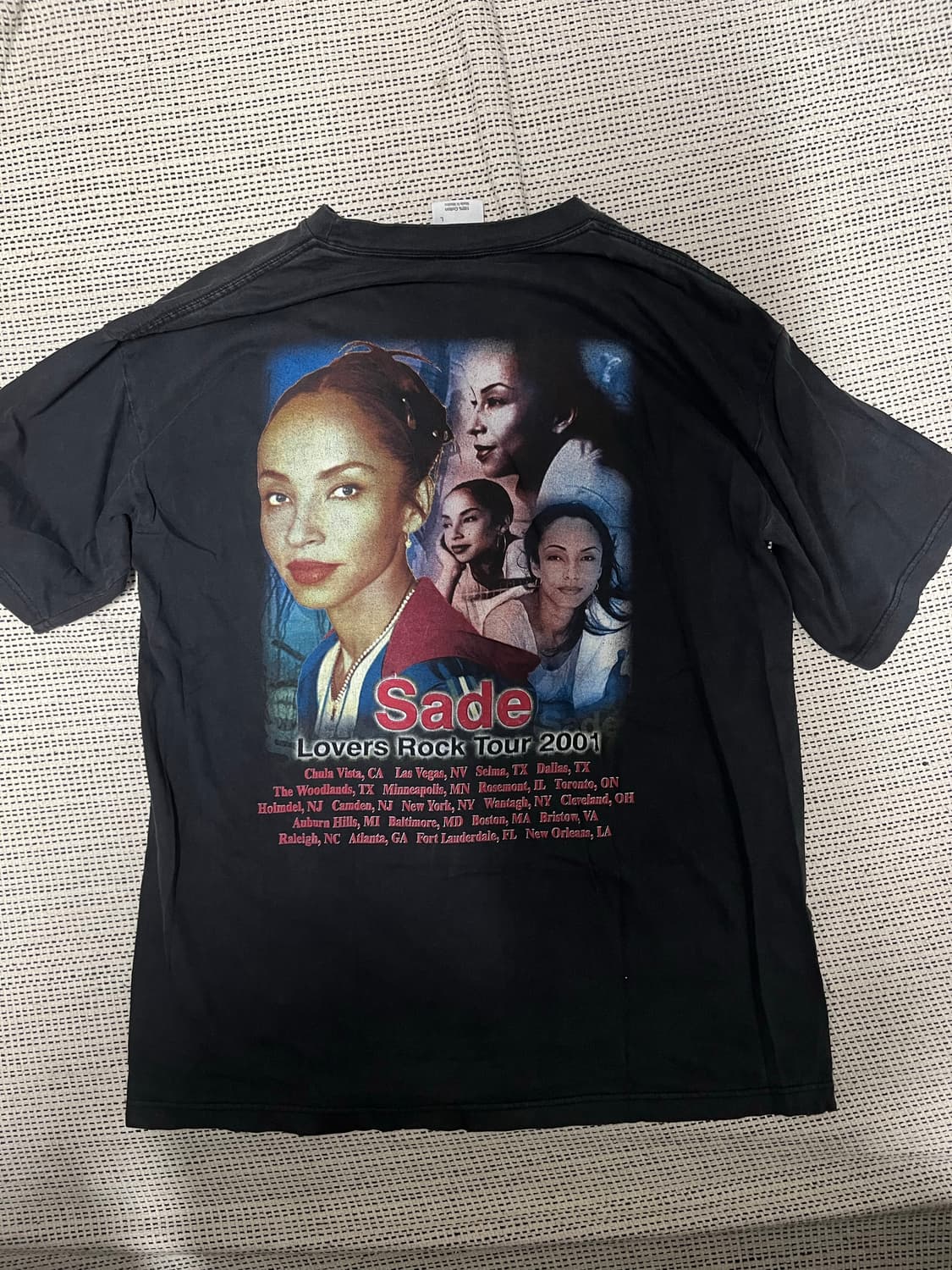 빈티지 sade 샤데이 lovers rock 2001투어 밴드티 상품이미지2