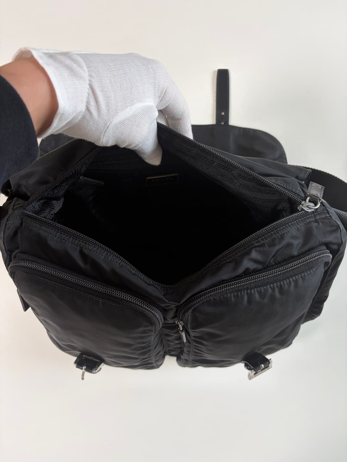 프라다 포코노 나일론 투포켓 크로스백 메신저백 상품이미지7