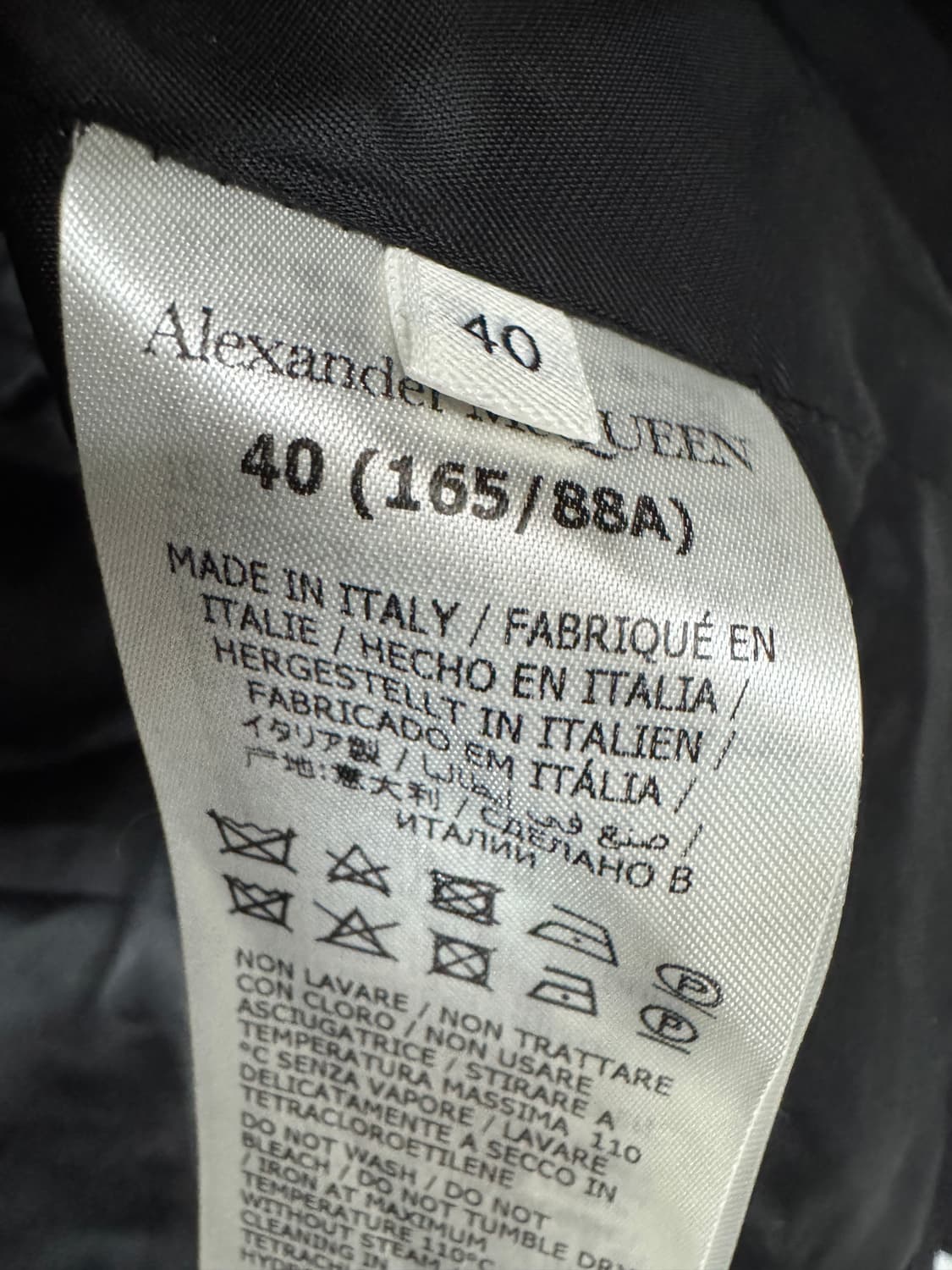 백화점판 알렉산더맥퀸 크롭 블레이저 자켓 40사이즈  상품이미지3