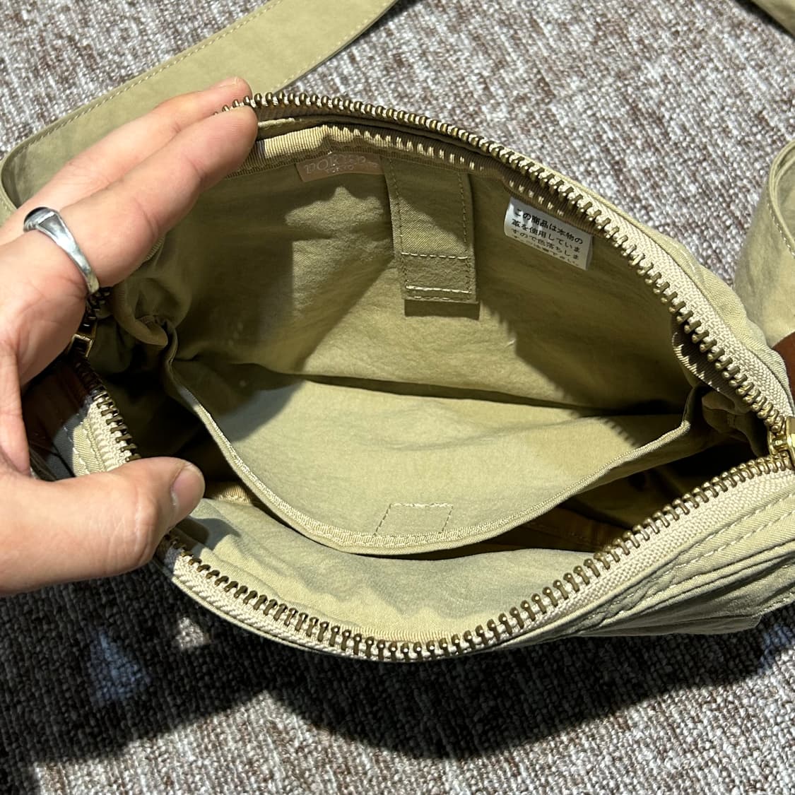요시다 포터 메쉬포켓 크로스백 숄더백 카키  상품이미지9
