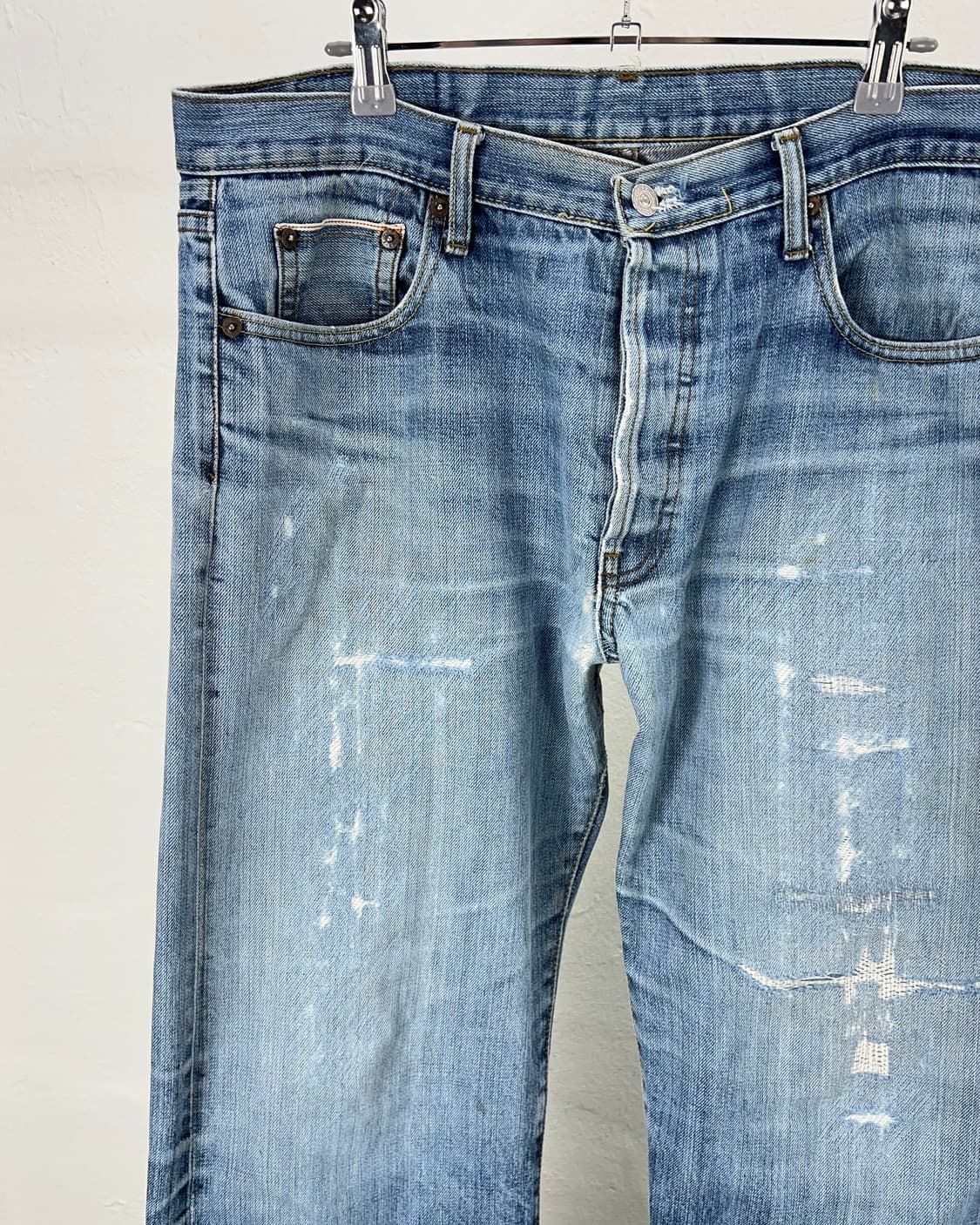 리바이스 501 빅 E 하드 페이 디드 버튼 플라이 데님 팬츠 상품이미지2