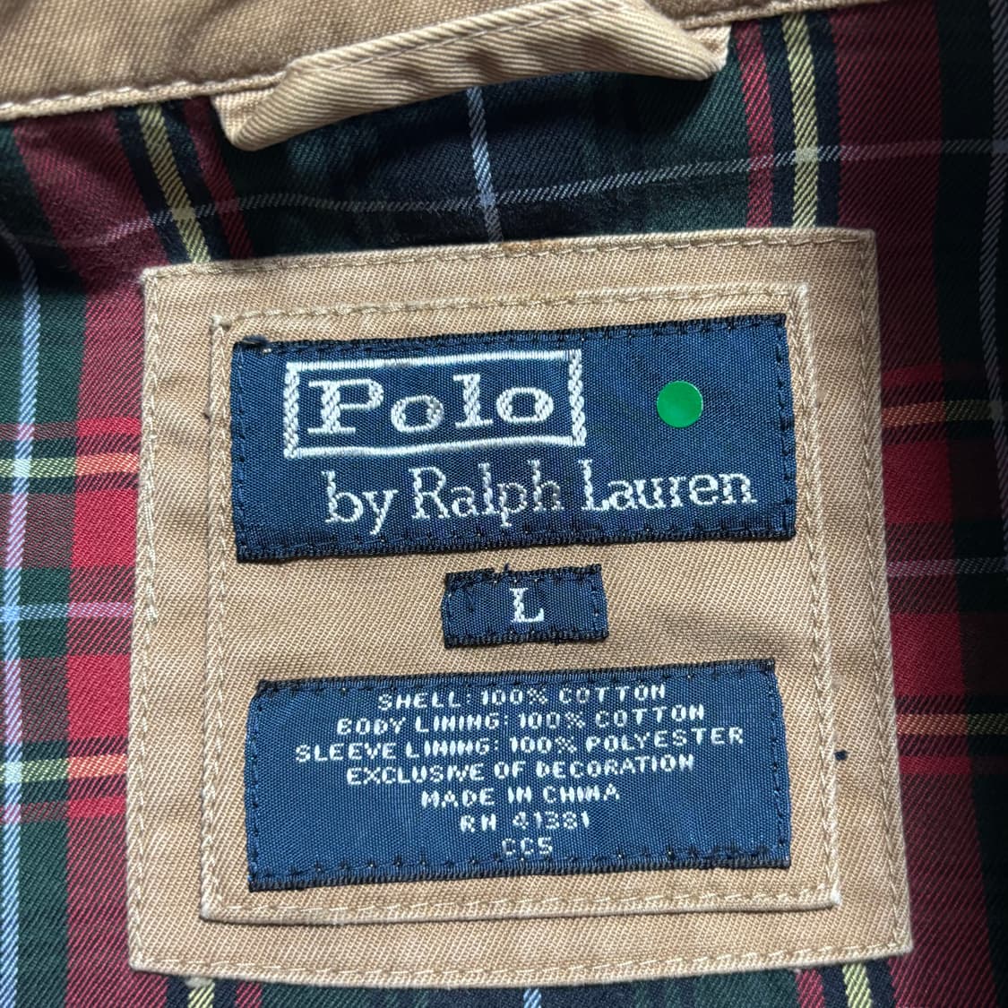 L 폴로랄프로렌 카키 포니 브라운 해링턴 자켓 상품이미지4