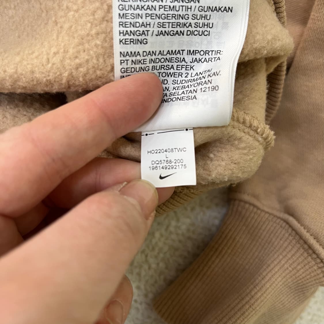 L 나이키 여성 크롭 반집업 맨투맨 0324M 상품이미지4