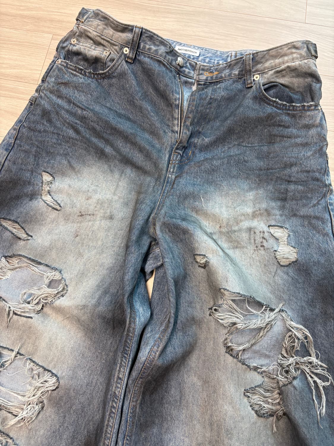 어나더유스 3레이어드진 더티블루 3 상품이미지2