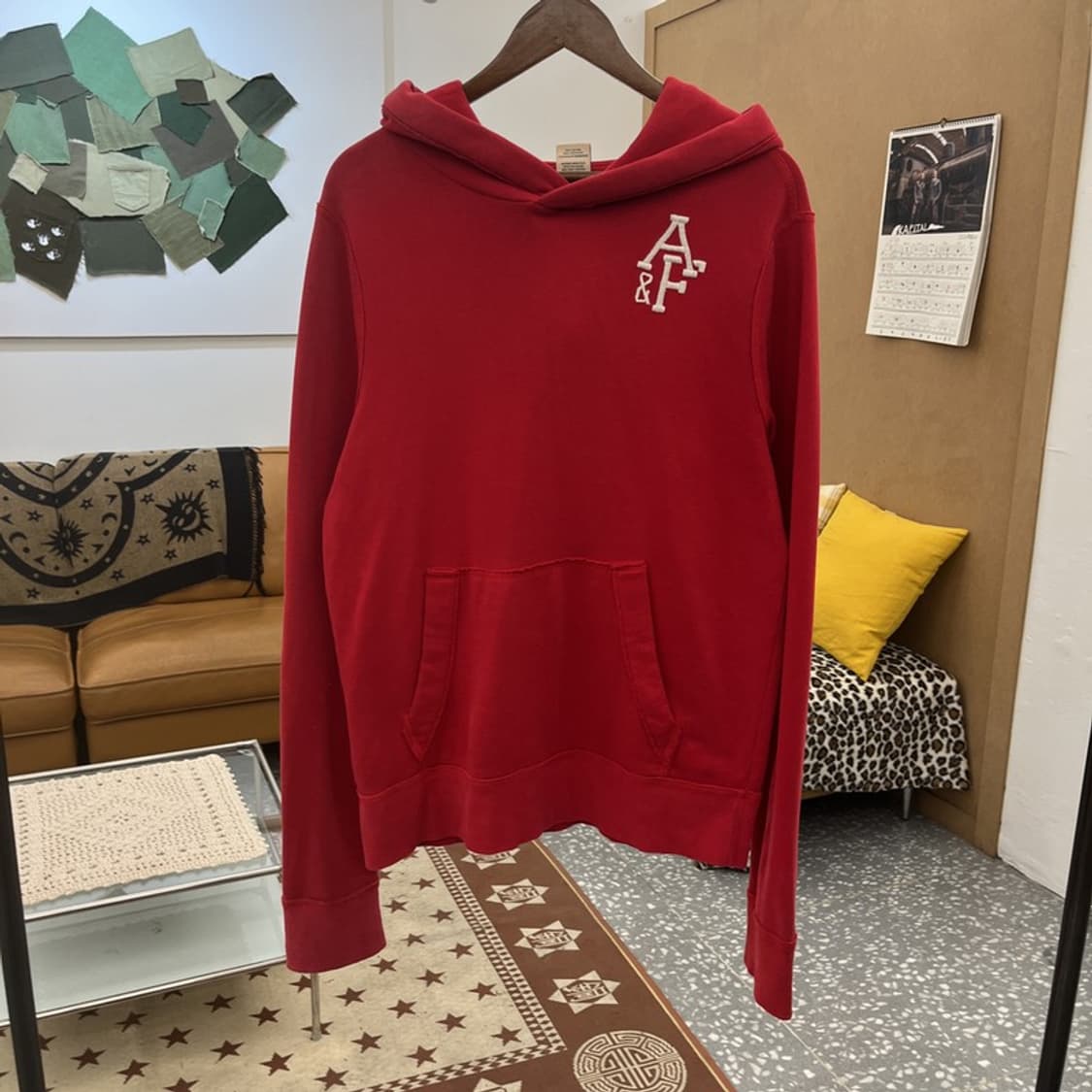 아베크롬비 Y2K 00's 레트로 슬림핏 약기모 후드티 M C10115 상품이미지3