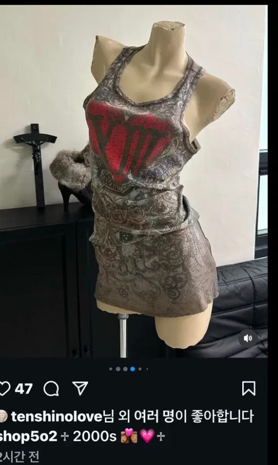 shop502 펑크 나시 y2k 상품이미지1