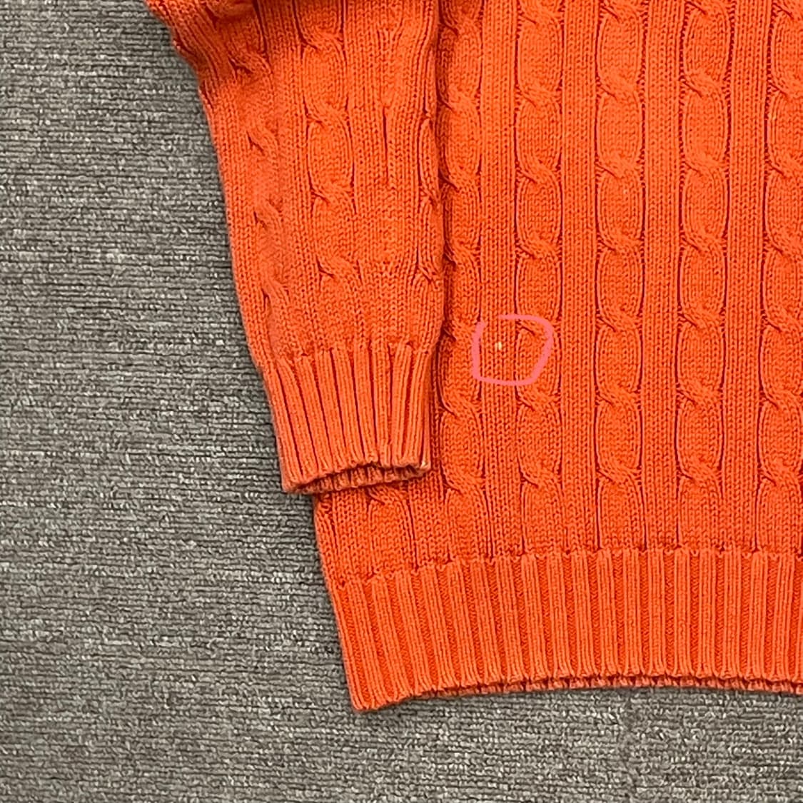 (M) POLO 폴로 랄프로렌 스포츠 케이블 브이넥 니트 상품이미지5