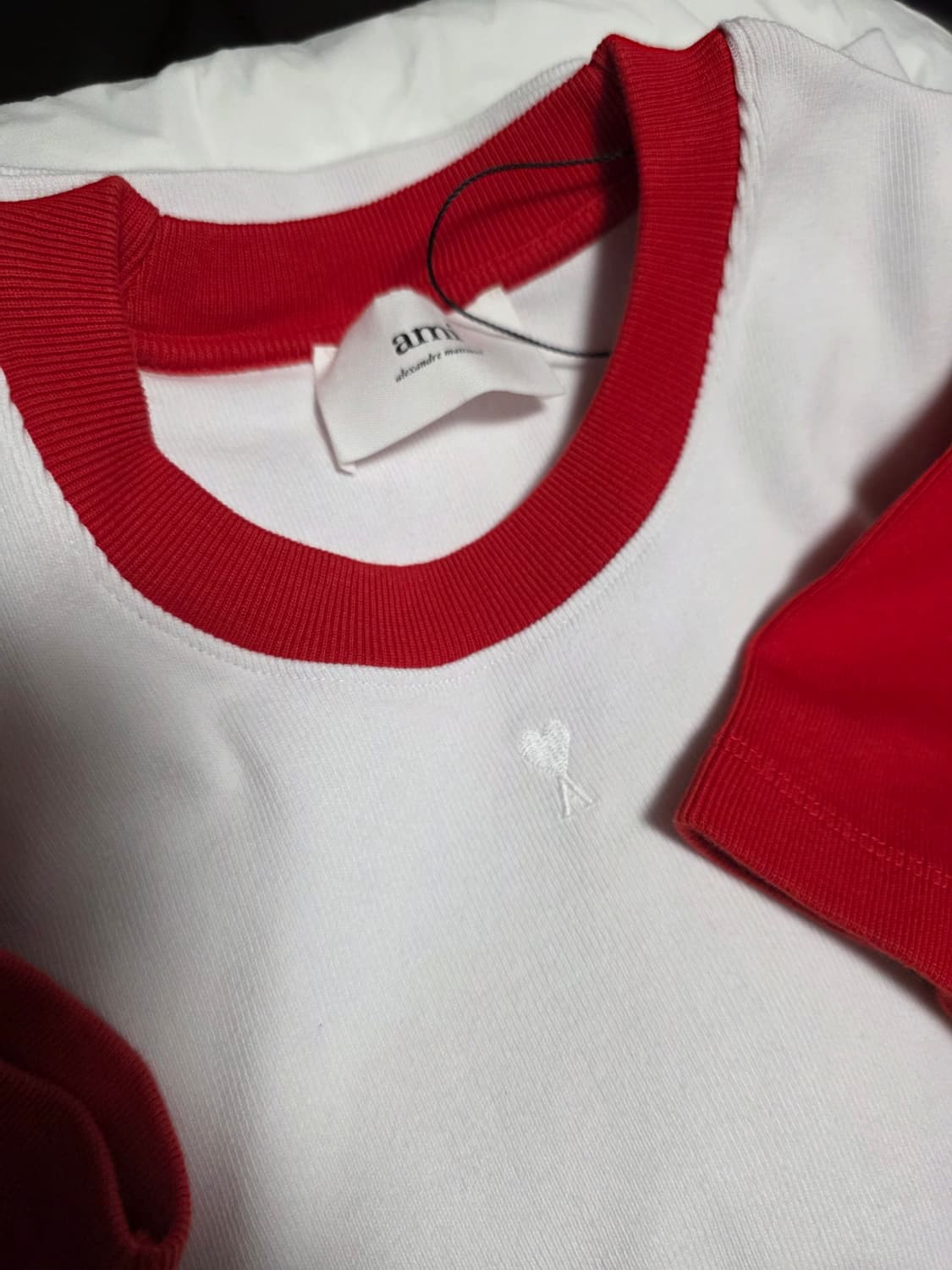 아미 하트로고 코튼반팔티/UTS005.JE0010 상품이미지5