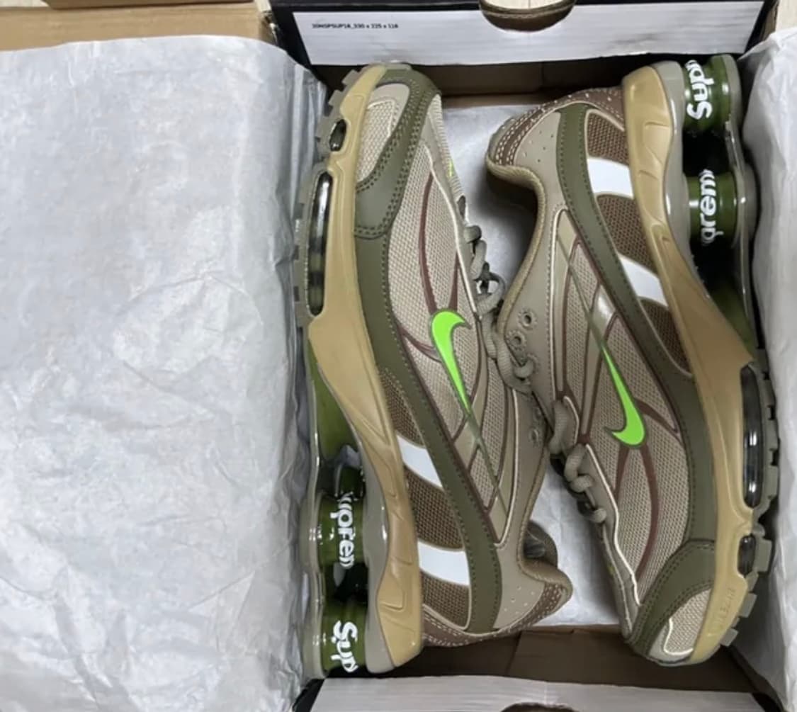 나이키 x 슈프림 샥스 라이드 2 SP 뉴트럴 올리브 상품이미지2