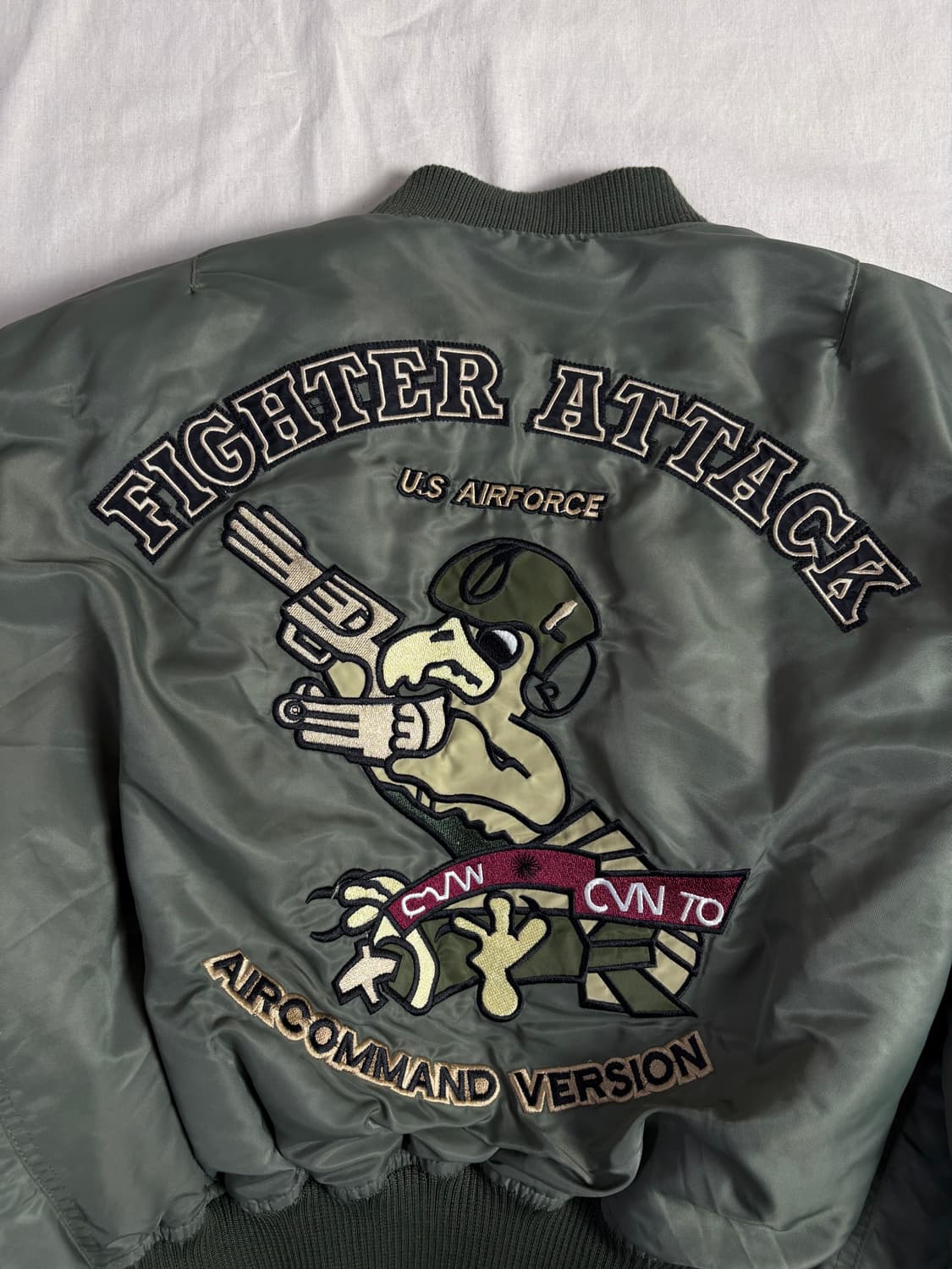 Vintage Military MA-1 밀리터리 항공 플라이트 점퍼 L 상품이미지7