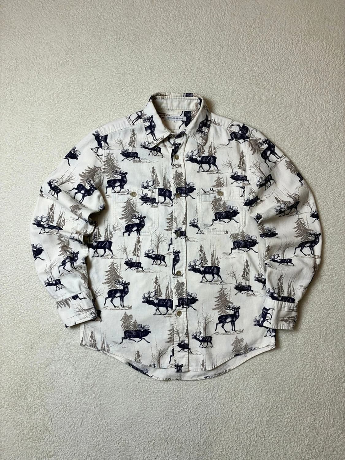 GREEN LABEL RELAXING 00's 순록 패턴셔츠 PN6309 상품이미지1