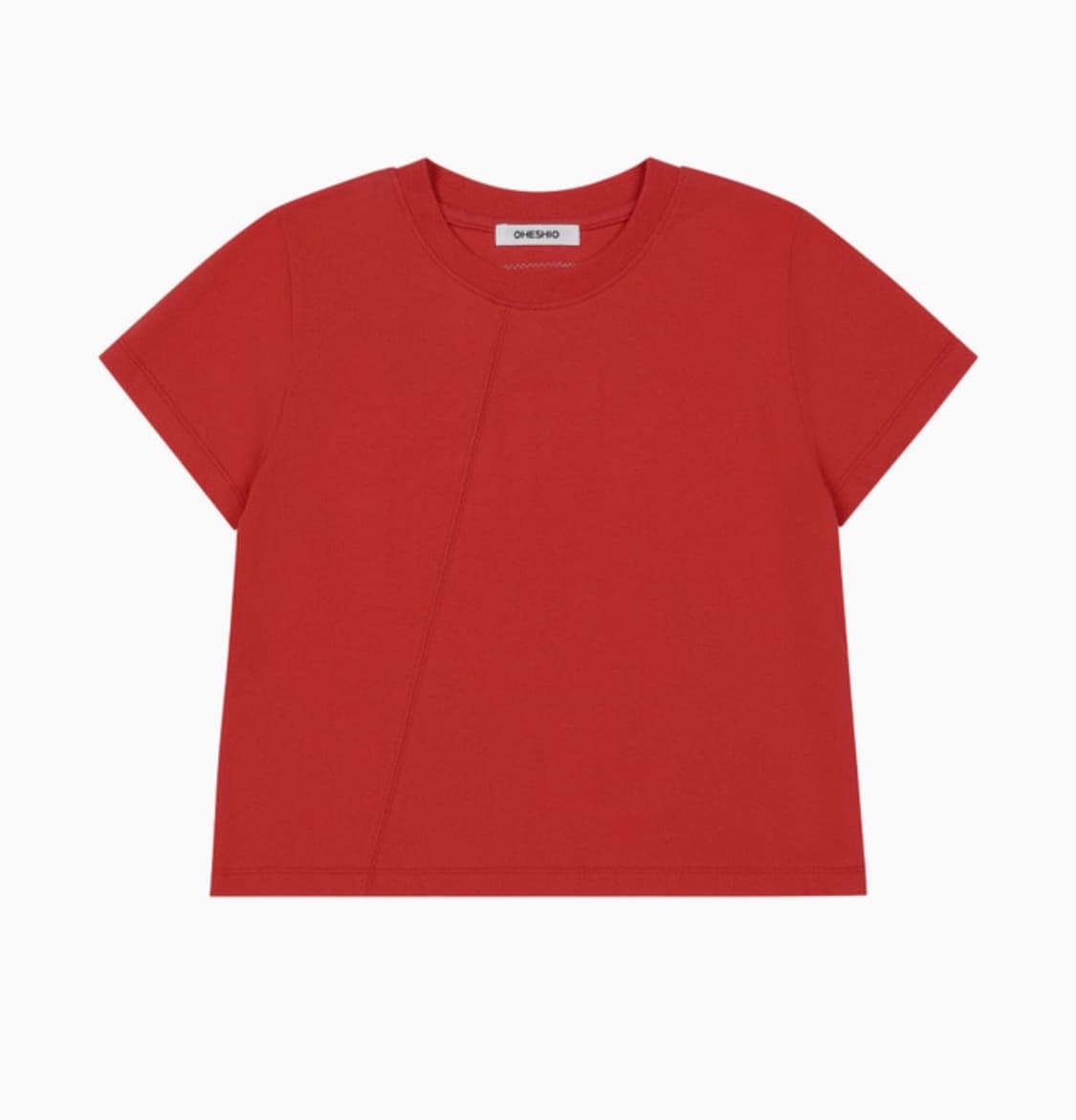 오헤시오 DOT LABEL T-SHIRT, RED 상품이미지1