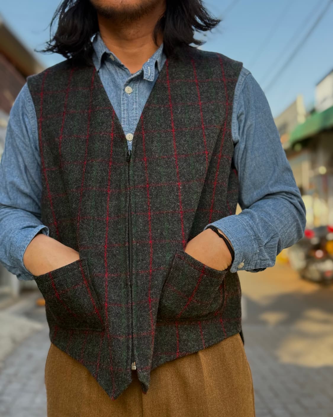 90-00‘s 존슨 울런 밀즈 울 블랜드 헌팅 베스트 XL 상품이미지7