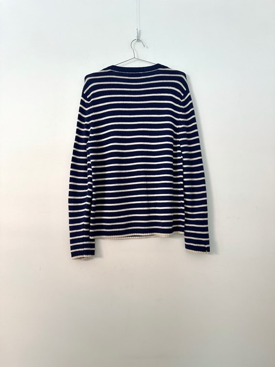 TIME shoulder stone knit / navy 상품이미지4