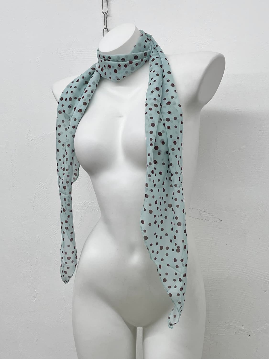 민트초토 도트 시어 머플러  상품이미지1
