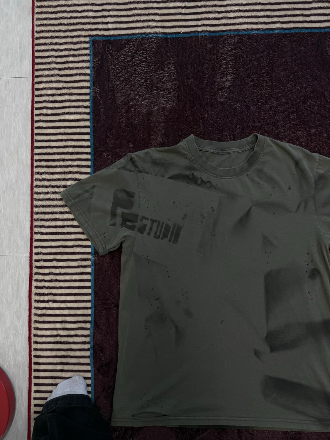 H.K VINTAGE 디스트로이드 데미지 반팔 상품이미지6