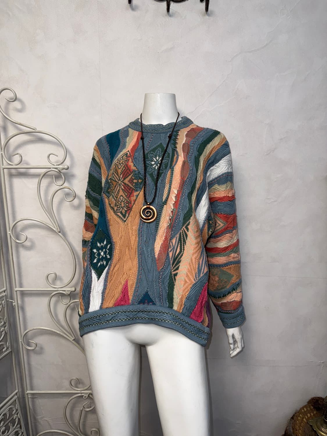 COOGI mute cotton candy cable knit  상품이미지5