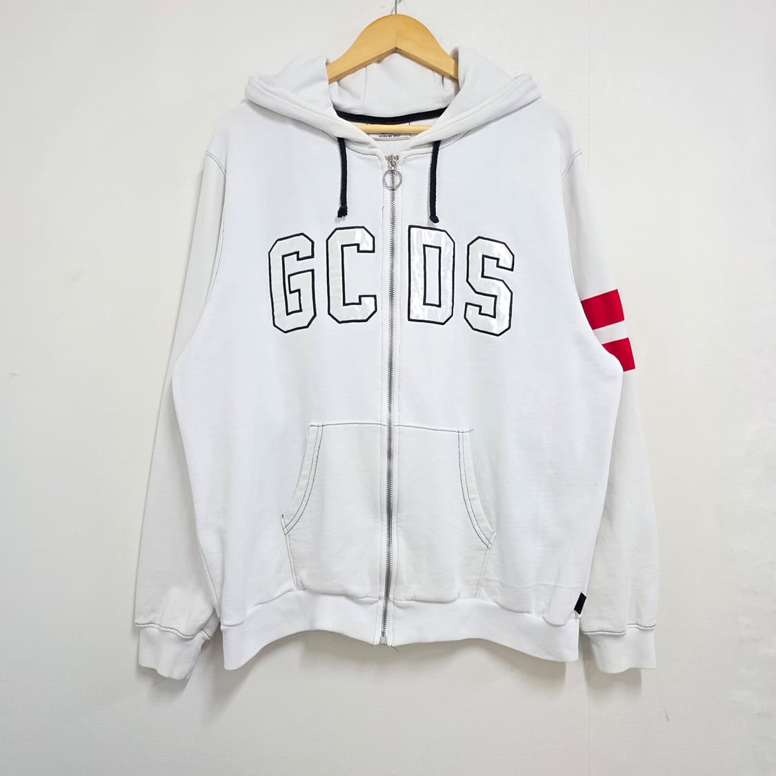 L) GCDS 골든구스 화이트 후드집업 상품이미지1