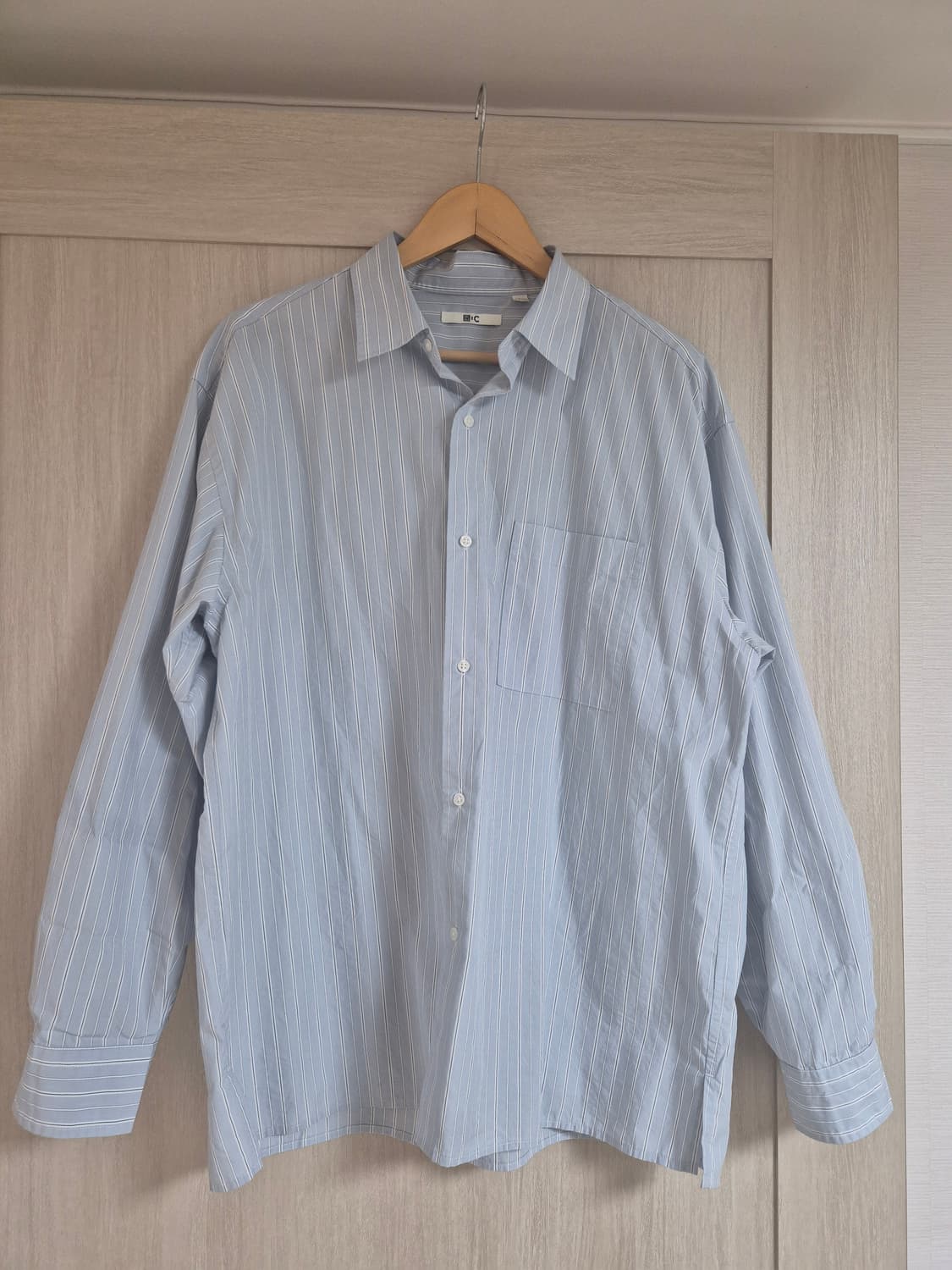 유니클로c 스트라이프 셔츠 L사이즈 상품이미지1
