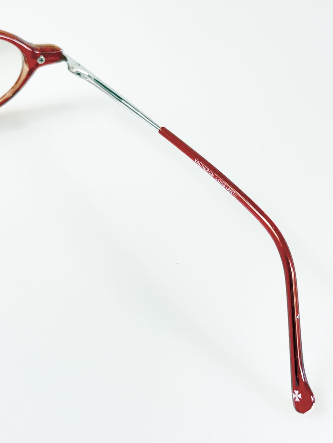 90s VACHERON CONSTANTIN 레드 오벌 뿔테 빈티지 안경 상품이미지6