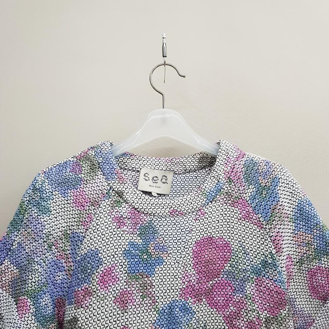 SEA New York 플라워 메쉬 배색 플레어 원피스 4사이즈 상품이미지2