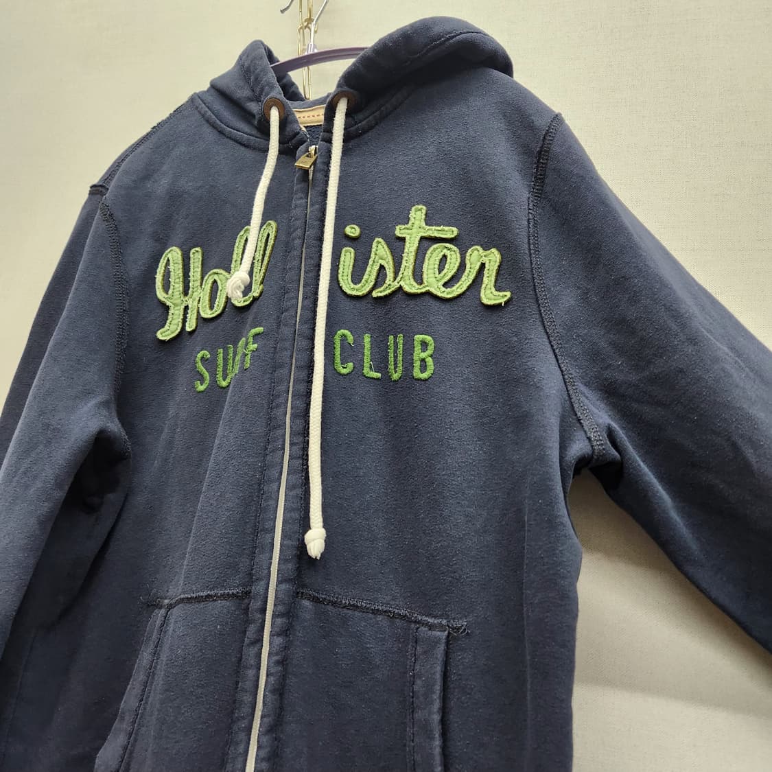 홀리스터 스펠로고 Y2k 후드집업 L(L) 상품이미지3