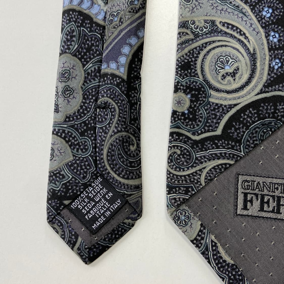 잔프랑코페레(Gianfranco Ferre) 페이즐리 정품 명품넥타이 상품이미지5