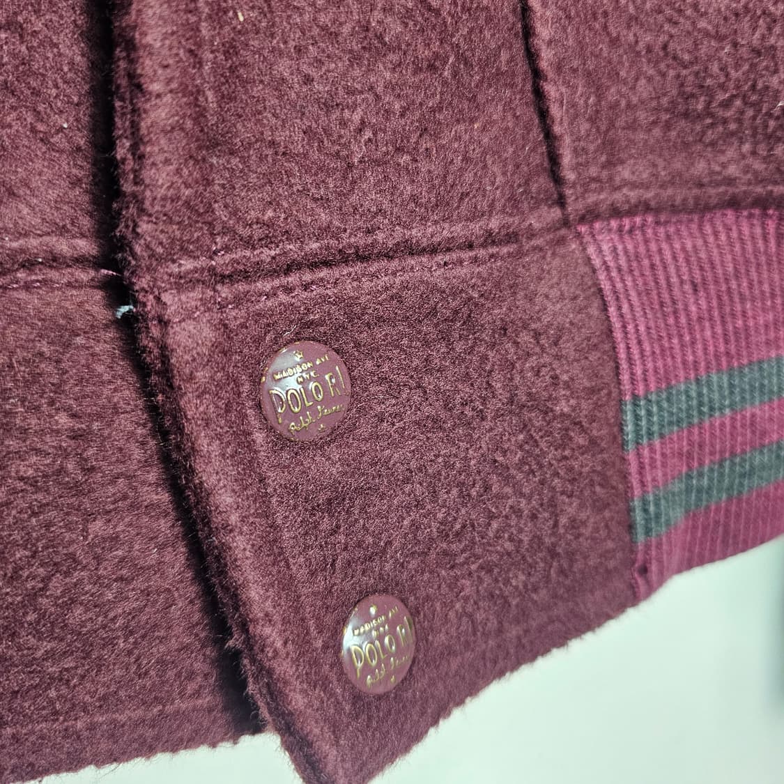 M 폴로67  prl 바시티 자켓 레글런 상품이미지2