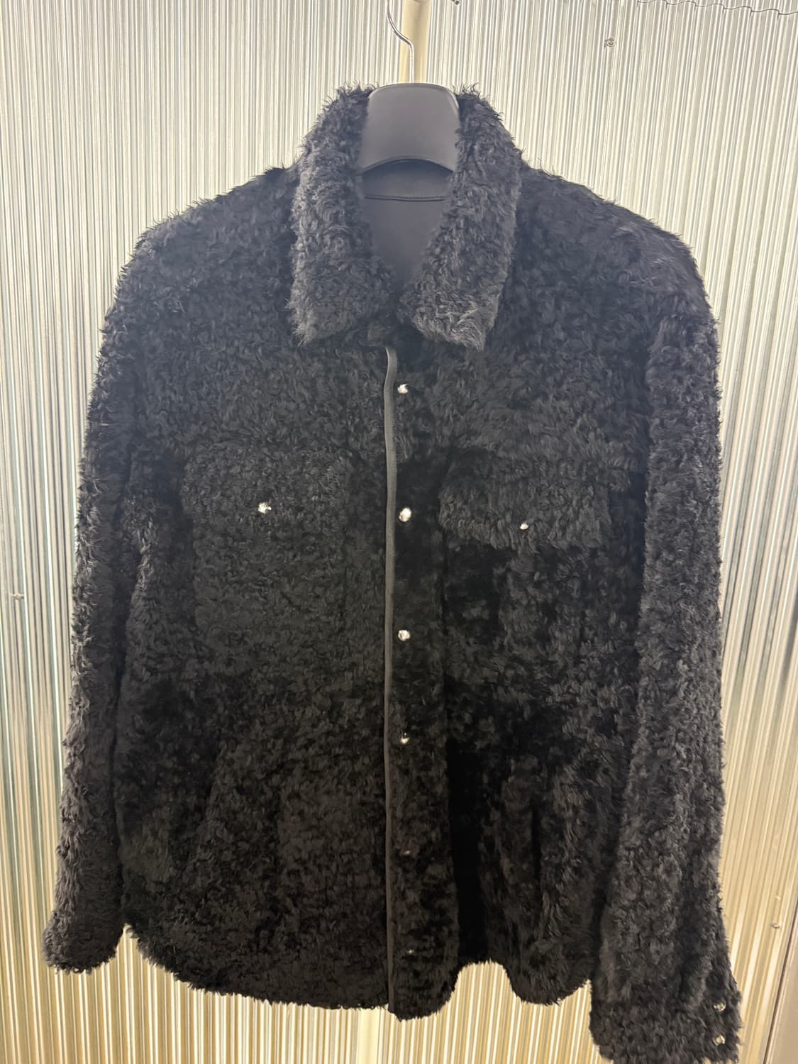 IRO MAN 22FW 리버시블 양가죽양털 레더 자켓 M 상품이미지8