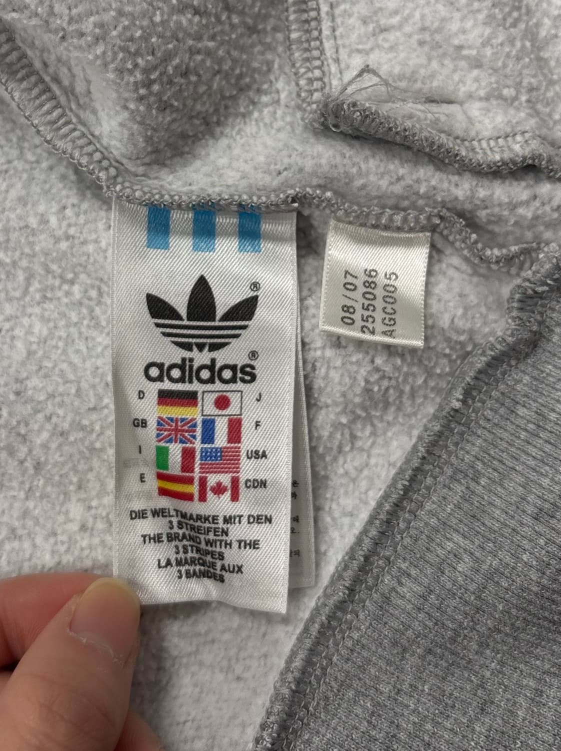 아디다스 그레이 후드집업 상품이미지6