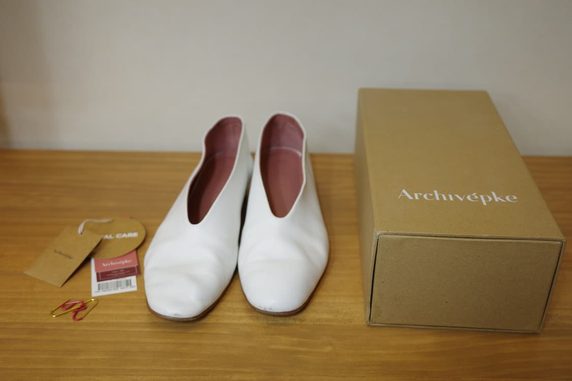 아카이브앱크 화이트 구두 250mm 상품이미지7