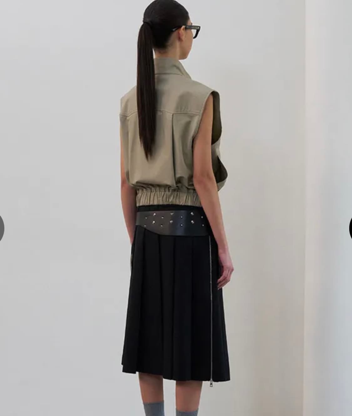 lcdc 스터드 와이드 벨트 상품이미지2