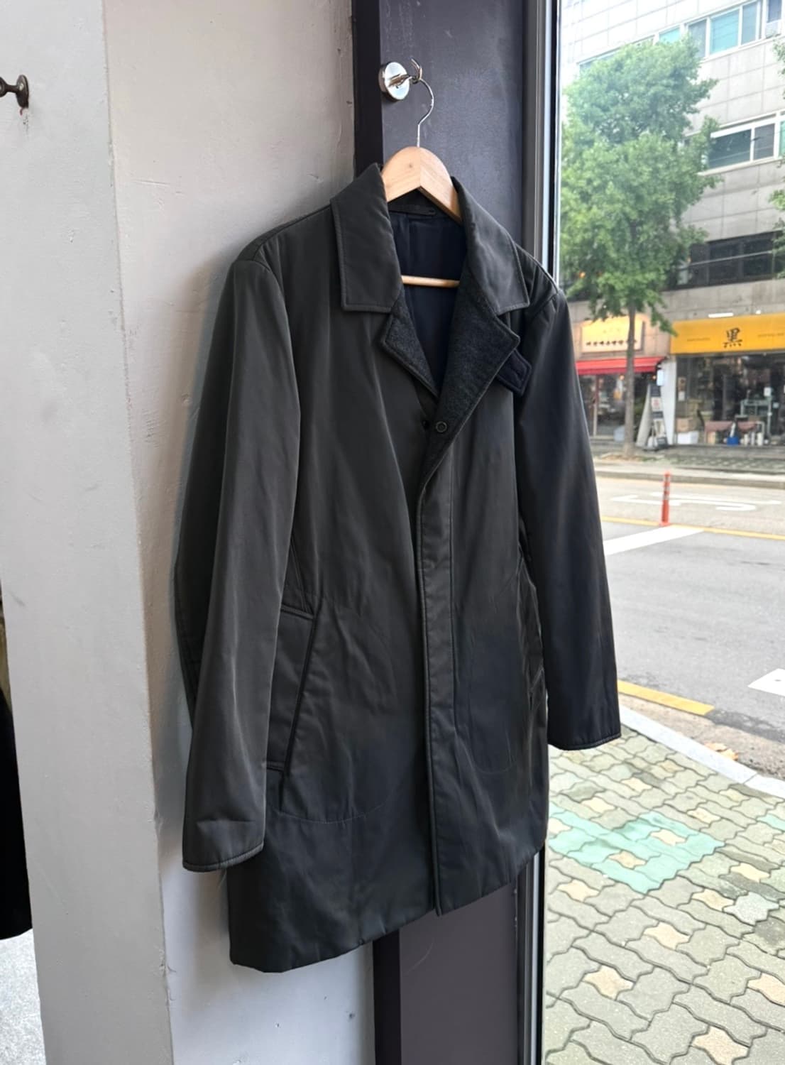 100/ 타임옴므 카라넥 패딩 코트 자켓 상품이미지2