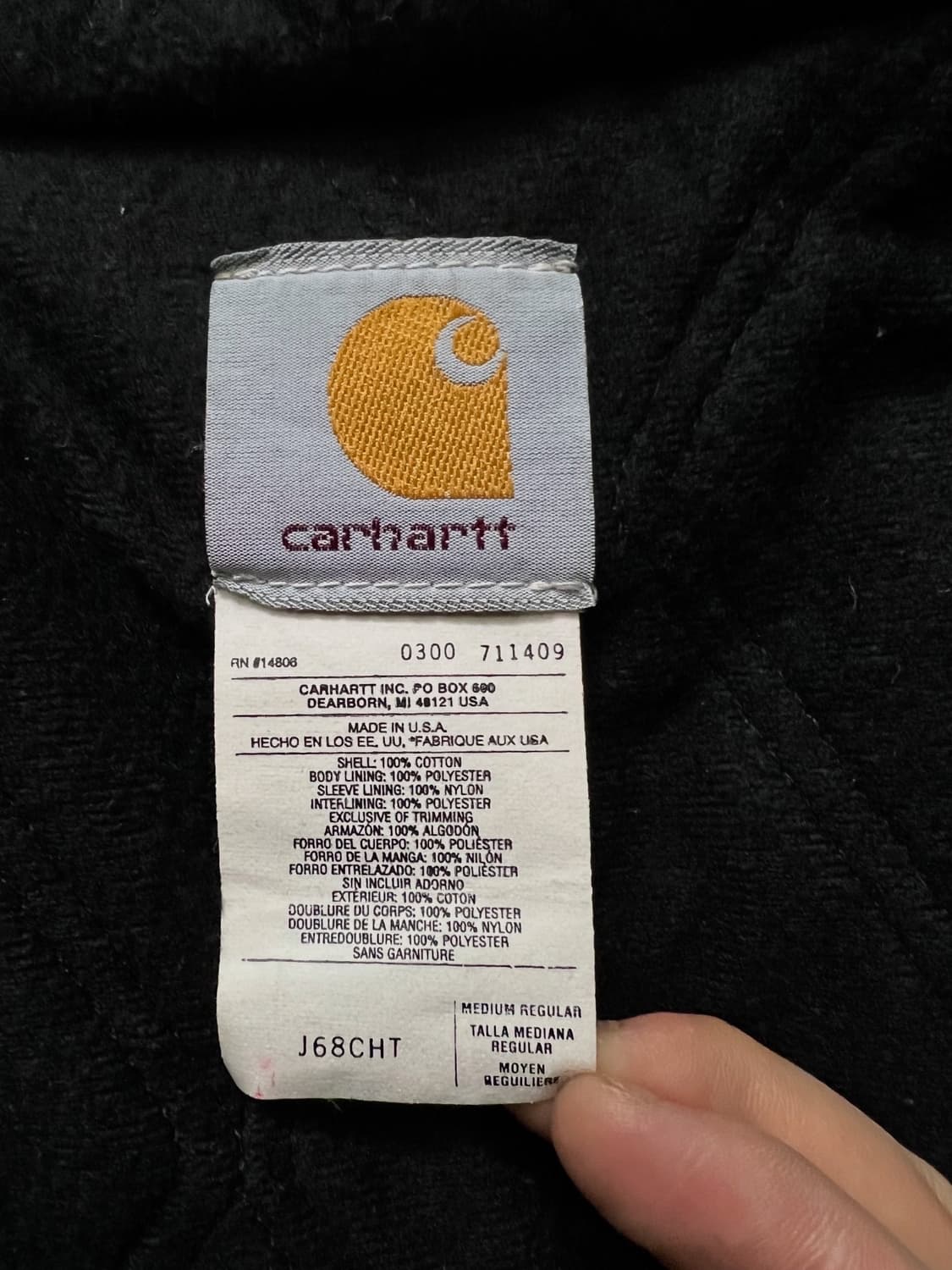 칼하트 J68 덕 액티브 자켓 상품이미지6