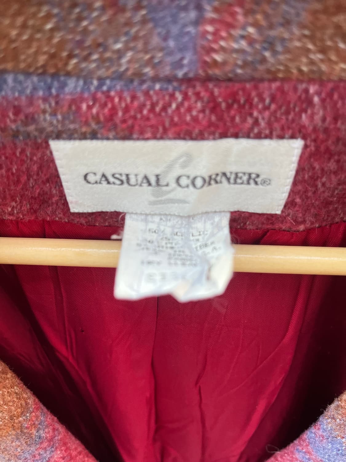 빈티지 casual corner 울 블렌드 블레이저 재킷  상품이미지3