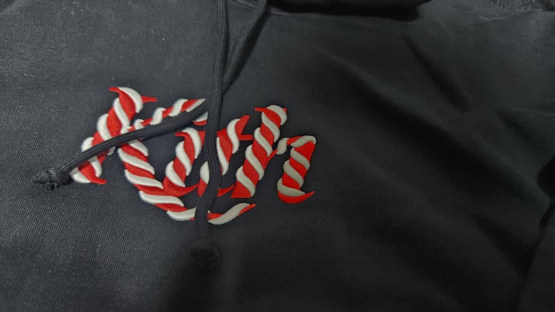 [KITH] 캔디케인 후드티 xl 블랙 상품이미지2