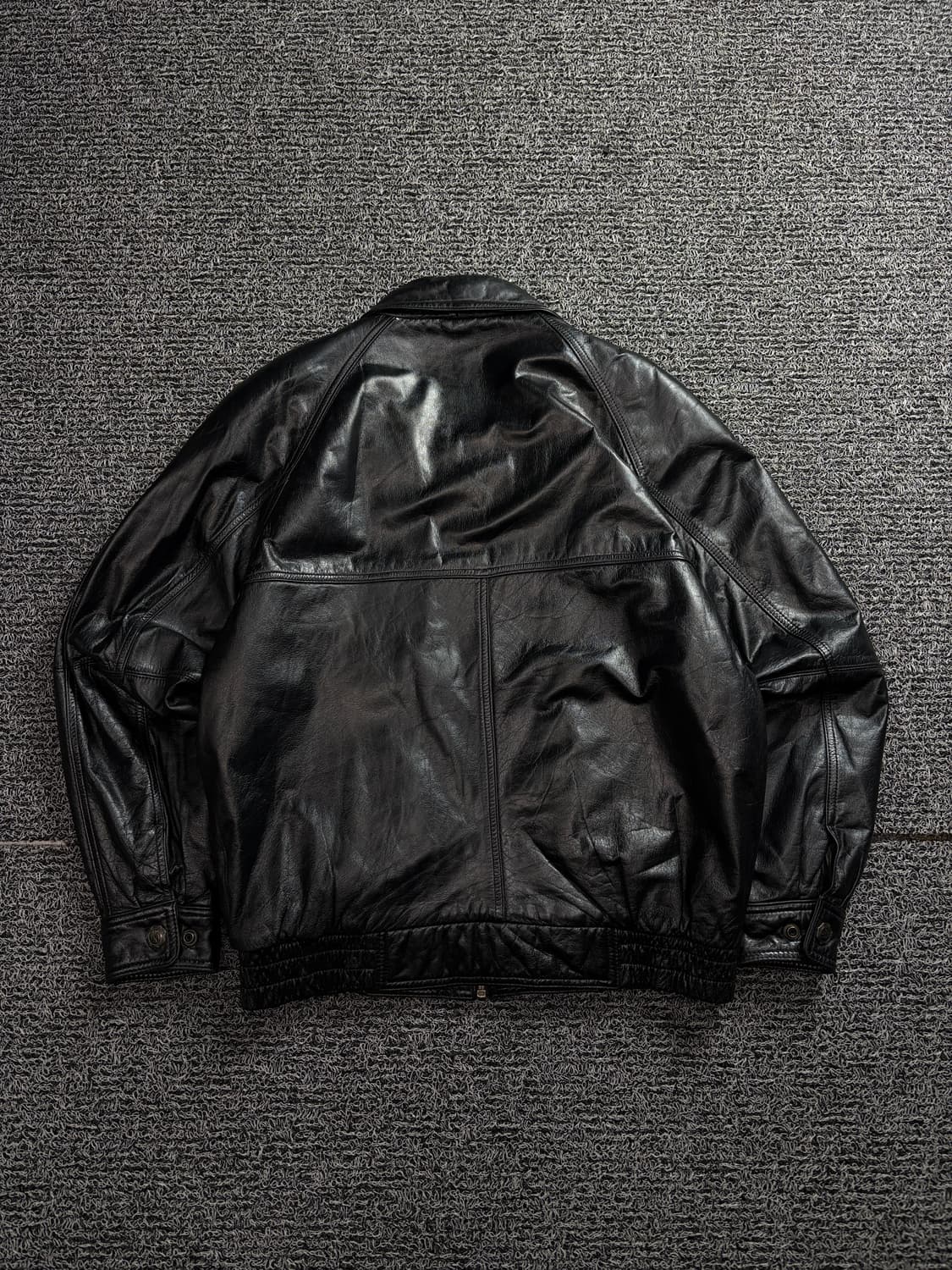 90s PARKLAND 빈티지 카우하이드 레더 봄버 자켓 1641 상품이미지4