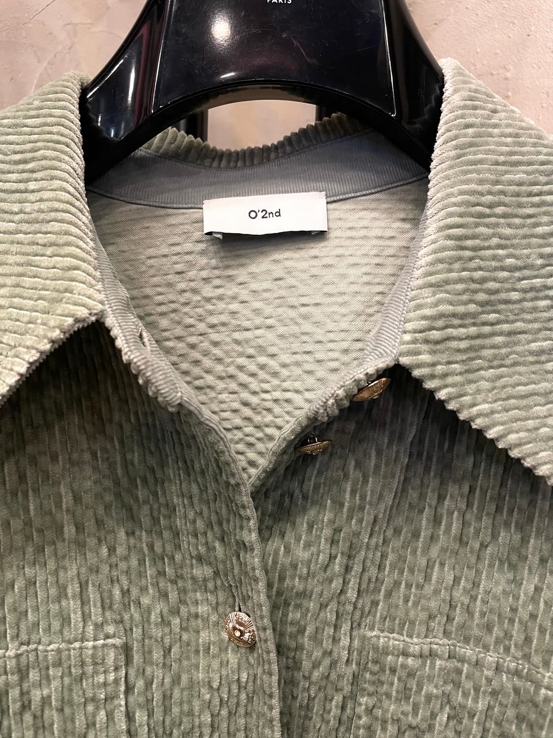 한섬 오즈세컨 텍스처드 셔츠형 자켓 55~66 상품이미지3