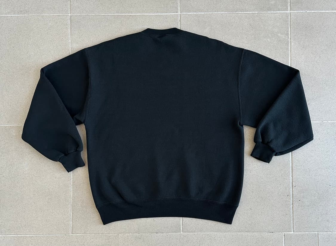 90s 빈티지 러셀 스웻셔츠 블랙 L USA 상품이미지2