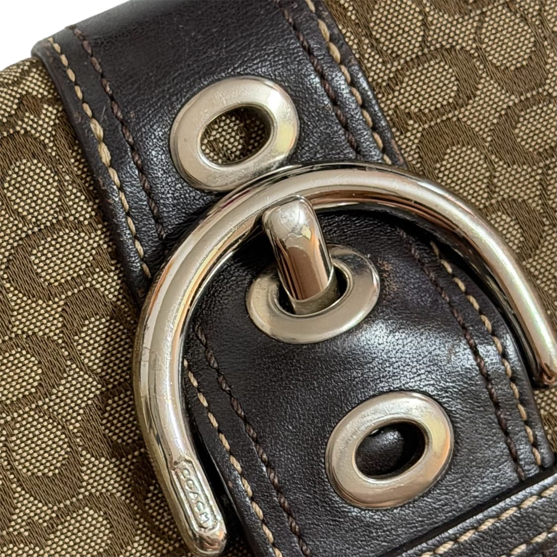 00s 코치 Y2K 시그니처 자카드 장지갑 상품이미지6