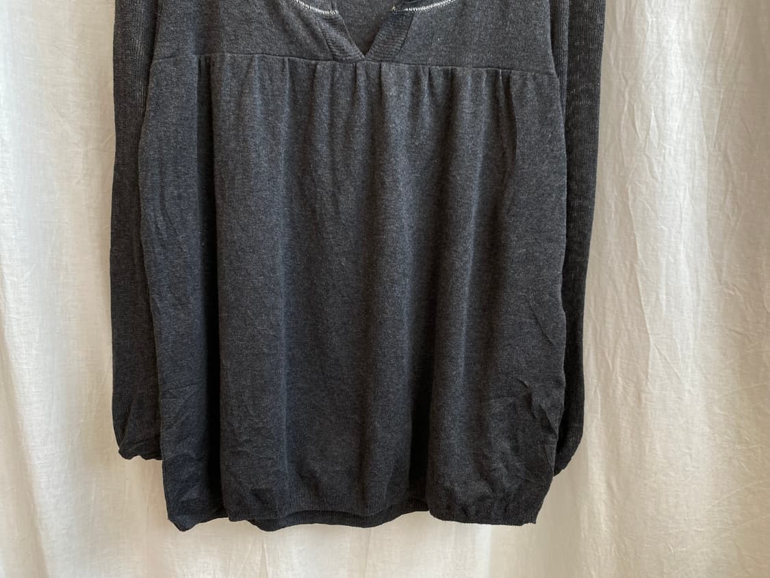 MACPHEE 차콜 니트탑(S) 상품이미지4