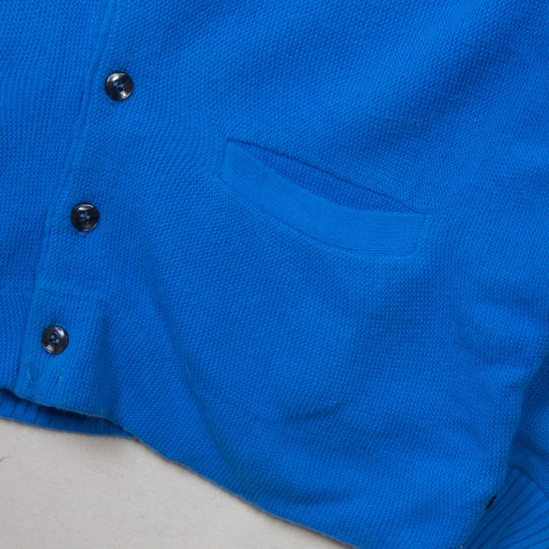 70s 버진 올른 아크릴 가디건 블루 상품이미지2