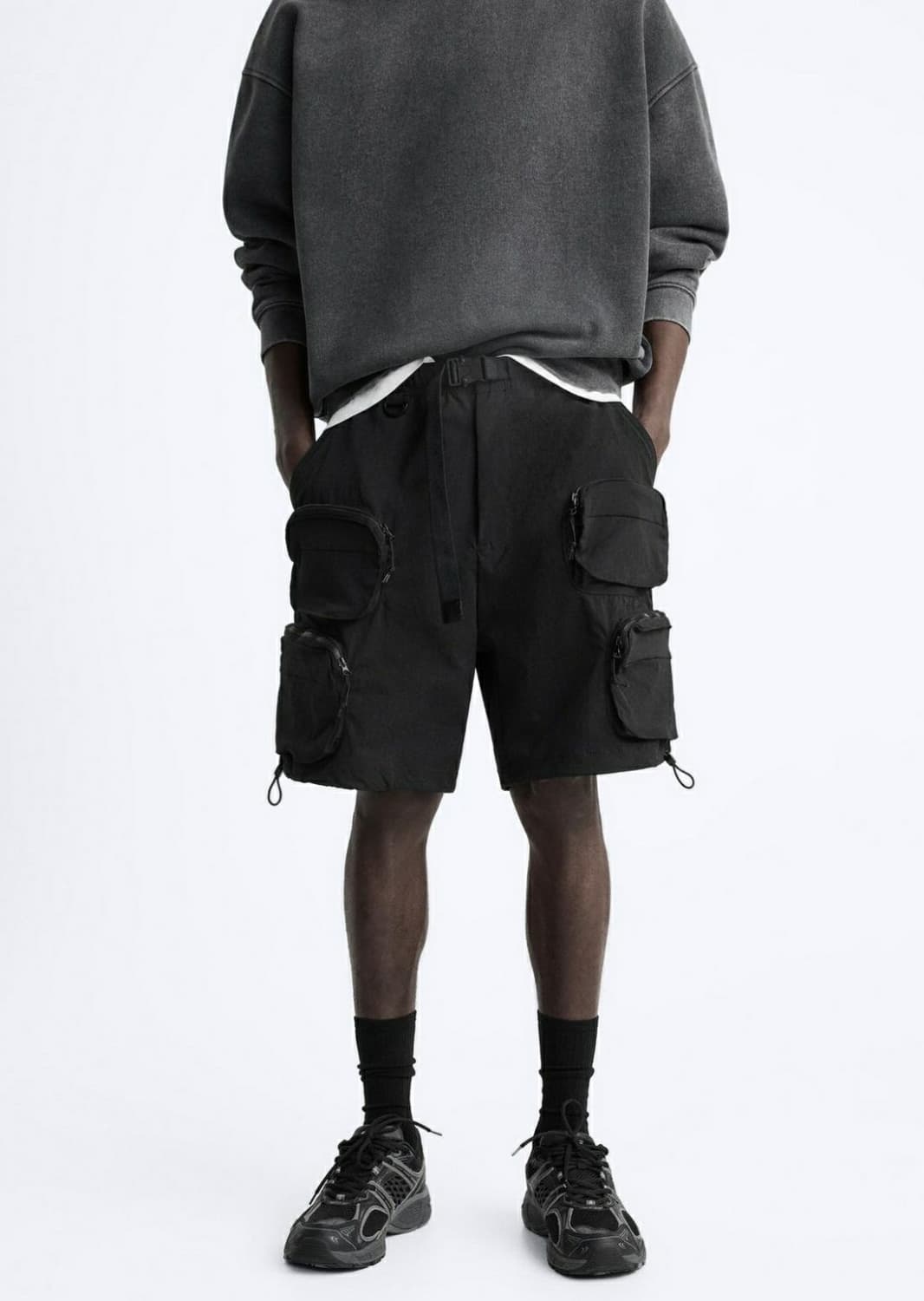 자라 카고 하이테크 버뮤다 팬츠 L 상품이미지2